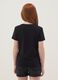 Girls&rsquo; black pure cotton regular-fit T-shirt_1