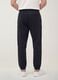 Navy blue relaxed-fit stretch joggers_2