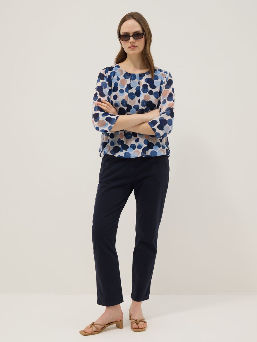 Multicolour polka-dot print shirt, regular fit_1