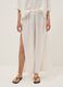 White pure cotton beach trousers_1