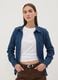 Blue slim-fit stretch cotton denim shirt_2