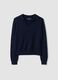 Blue pure wool polo-collar jumper_0