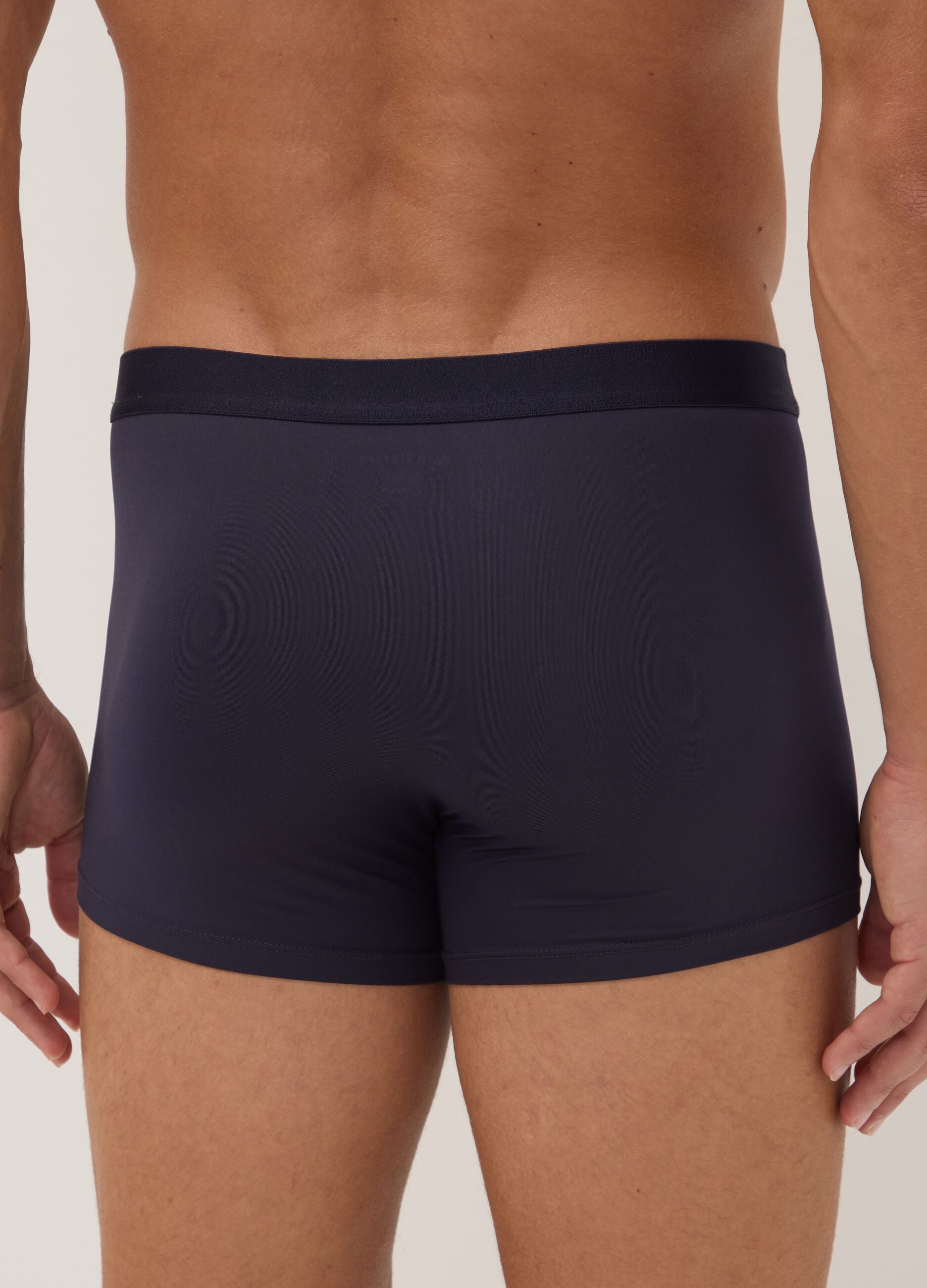 3-pack of blue stretch microfibre boxers