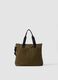 Green handbag with removable shoulder strap_0
