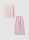 Multicoloured pure organic cotton unicorn print pyjamas for girls_1