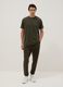 Green crew neck T-shirt in pure cotton regular fit_1