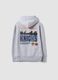 Grey cotton-blend hoodie with New York Knicks print_5