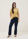 Yellow regular-fit short-sleeve viscose-blend T-shirt_1