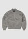 Faux Suede Bomber Jacket Light Grey_0