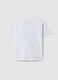 Children's oversized fit pure cotton white T-shirt with print_1