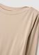 Beige crew neck long sleeve regular fit top_5