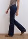 Blue stretch-cotton bootcut jeans_2