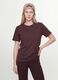 Brown crew-neck T-shirt in pure organic cotton, regular fit_2