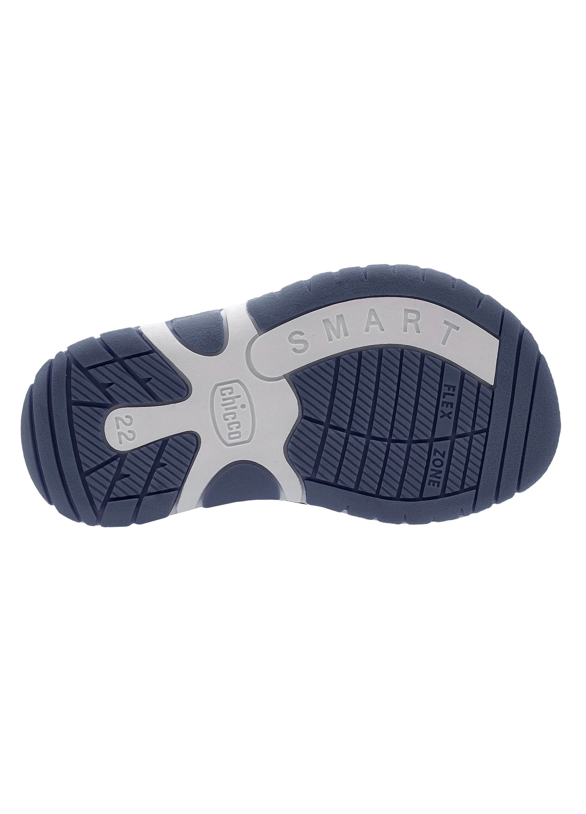 Multicolour sandals with hook-and-loop closure for children