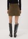 Short green ribbed stretch-cotton skirt_2