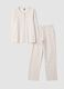 Pink pure organic cotton crew-neck pyjamas_0