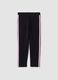 Girls&rsquo; black skinny-fit leggings in stretch organic cotton_0
