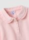Polo rosa con volant da bimba in cotone elasticizzato regular fit_3