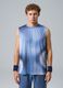 Light Blue ALTAVIA COURT Tank Top in Stretch Fabric with Tie-Dye Effect_1