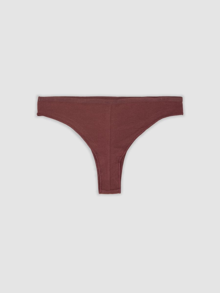 Multipack of five multicolour Brazilian briefs in stretch cotton_6