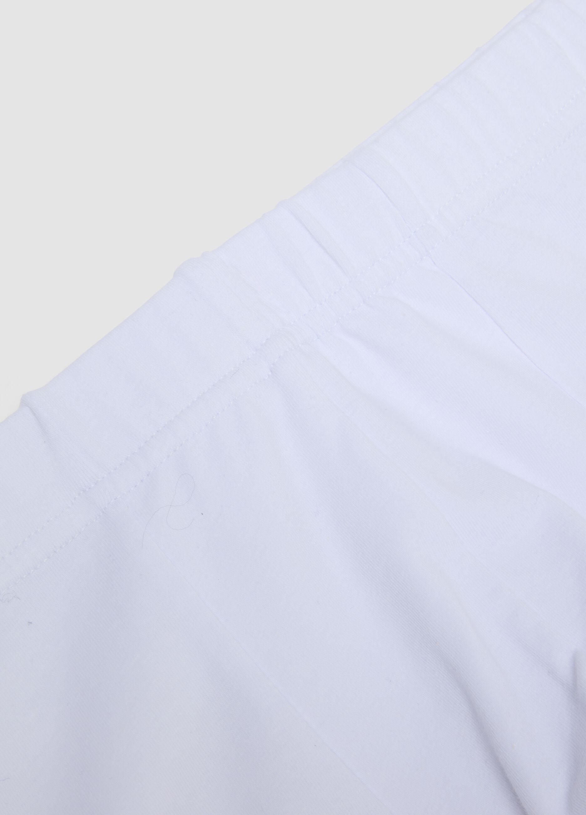 Boxer bianco in cotone organico
