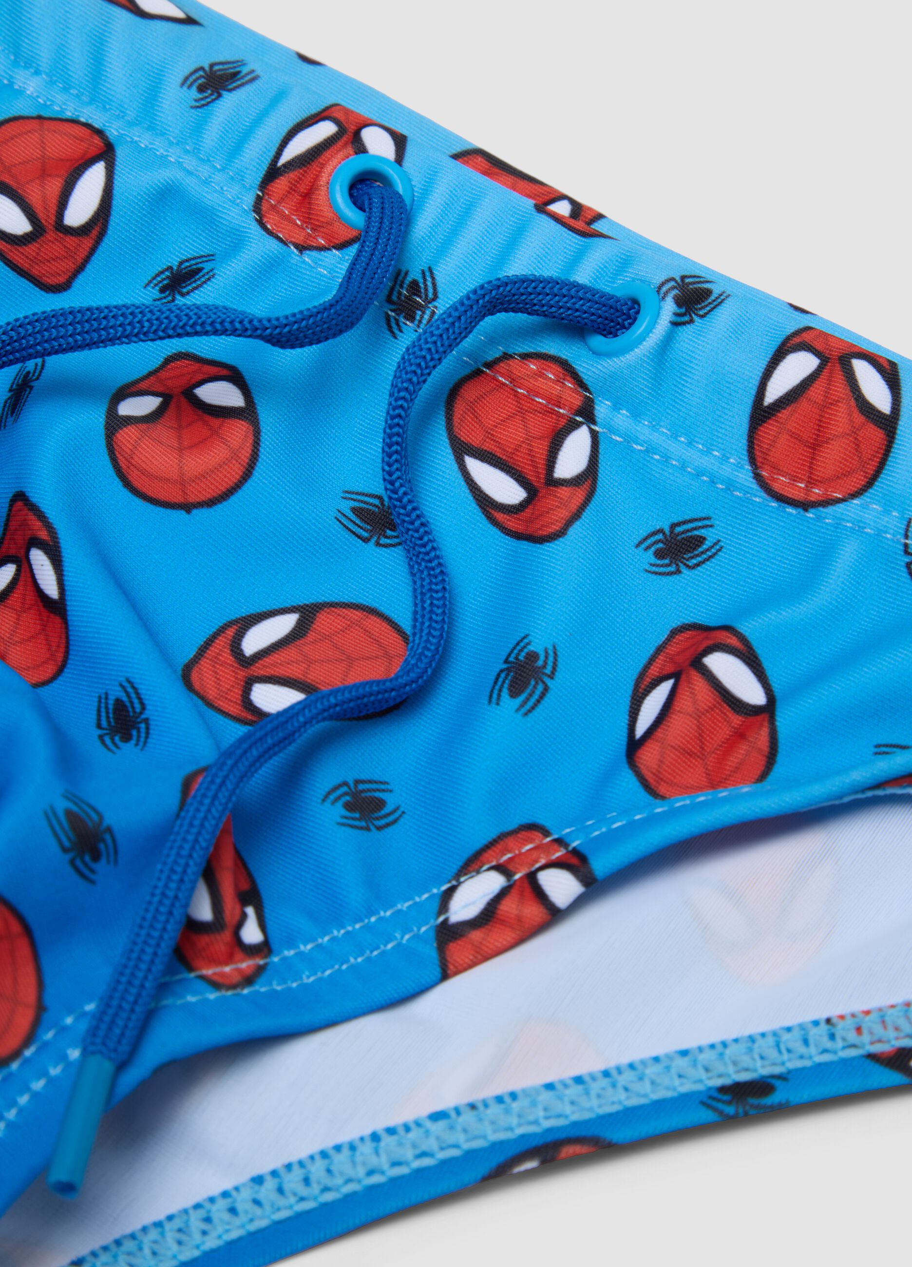 Blue stretch swim briefs for boys