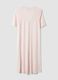 Pink polka-dot pure viscose nightshirt with V-neck_5