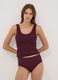Purple stretch viscose crew-neck vest top_0
