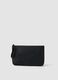Black zip pouch with wrist strap_0