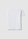 White pure cotton children's T-shirt, regular fit with print_1