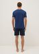 Short blue pure cotton pyjamas with regular fit_2