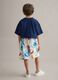 Multicolour pure cotton shorts_1