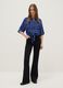 Multicolour pure viscose shirt with regular fit and pattern_1