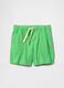 Green pure cotton children's shorts_0