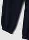 Blue cotton and viscose blend jogger trousers_3