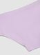 Girls&rsquo; purple stretch organic cotton briefs with star detail_3