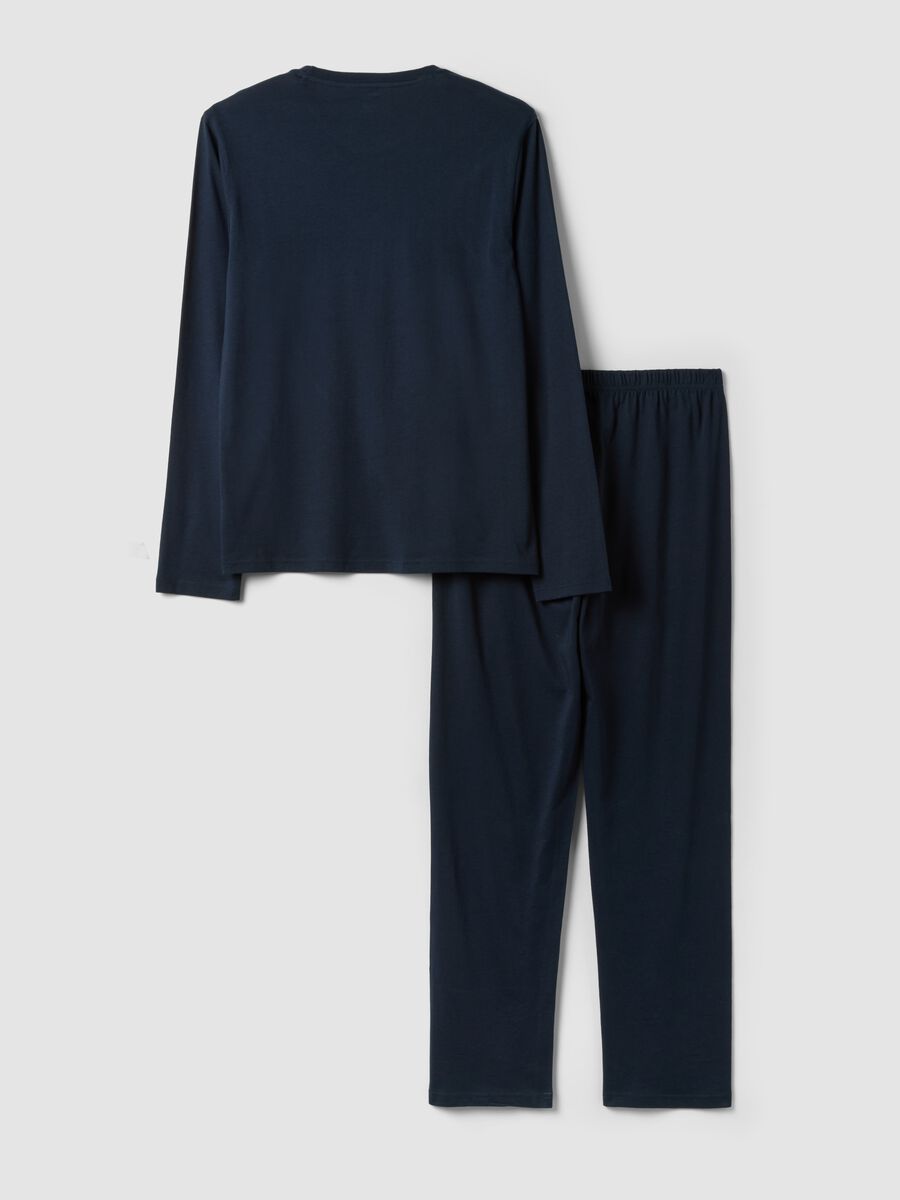 Blue organic cotton pyjamas_5