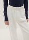 Girls' White Pure Cotton Jogger Trousers Regular Fit_2
