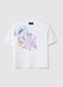 Multicolour pure cotton regular fit T-shirt with floral print_4