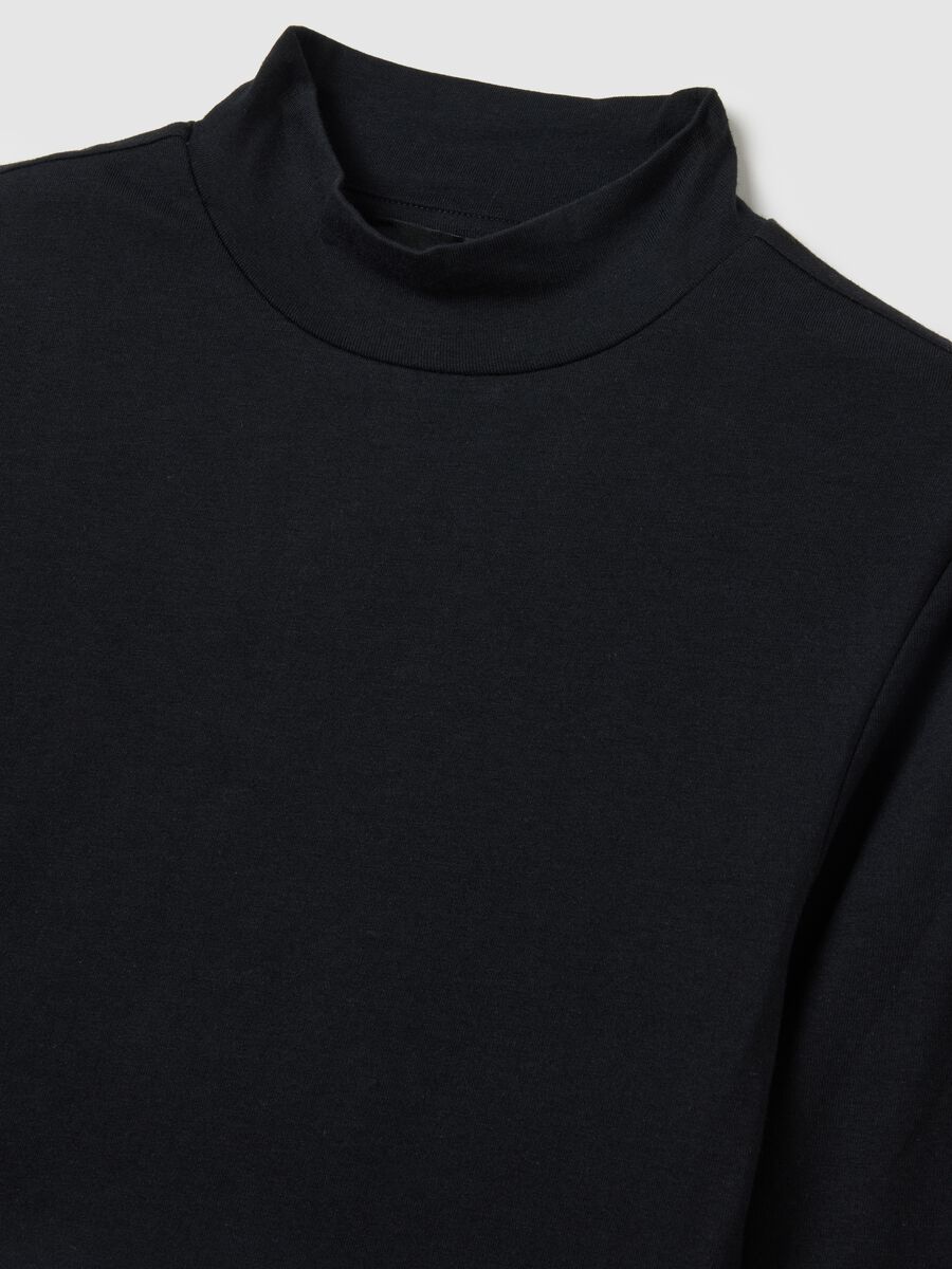 Backless Cropped Longsleeve Top Black_6