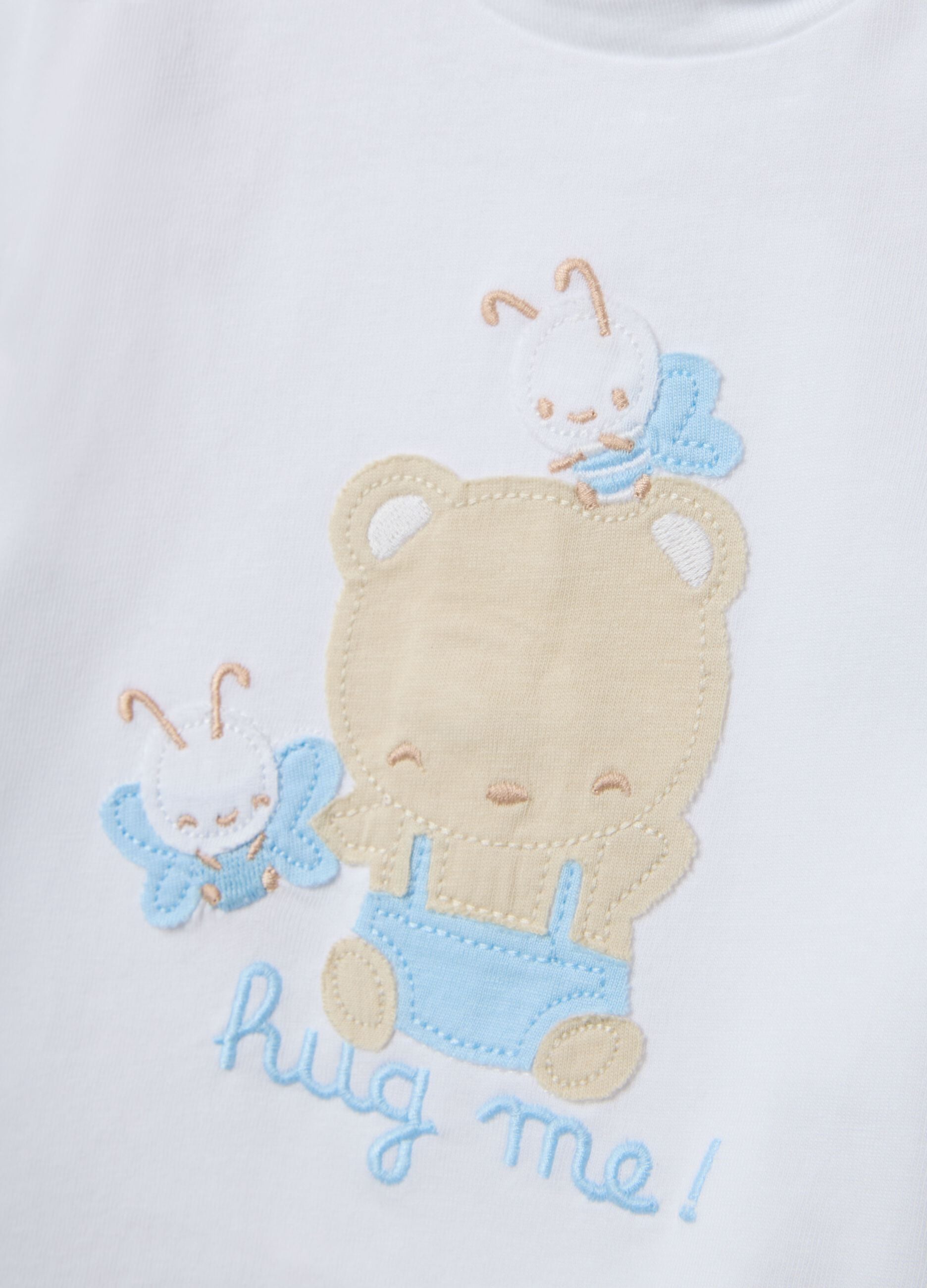Newborn multicolour pure cotton top and shorts set
