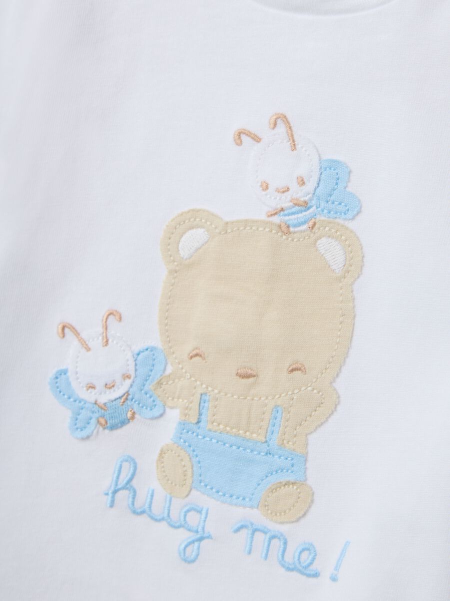 Newborn multicolour pure cotton top and shorts set_2