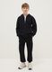 Boys' Black Cotton Joggers - Regular Fit_0