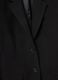 Black Viscose Blend Blazer Regular Fit_5