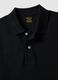 Black pure cotton polo shirt, regular fit_5