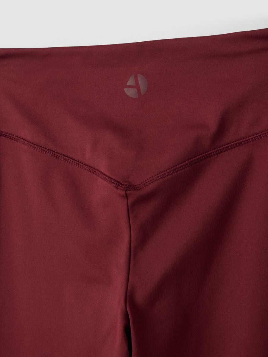 Red flared leggings in breathable stretch fabric ALTAVIA STUDIO_6