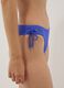 Blue stretch bikini bottoms with tie sides_2