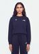 Blue cotton-blend crew-neck sweatshirt with print_2