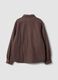 Brown wool-viscose blend shacket_7
