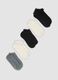Five-pack of multicolour organic cotton-blend socks with ruffle trim_0